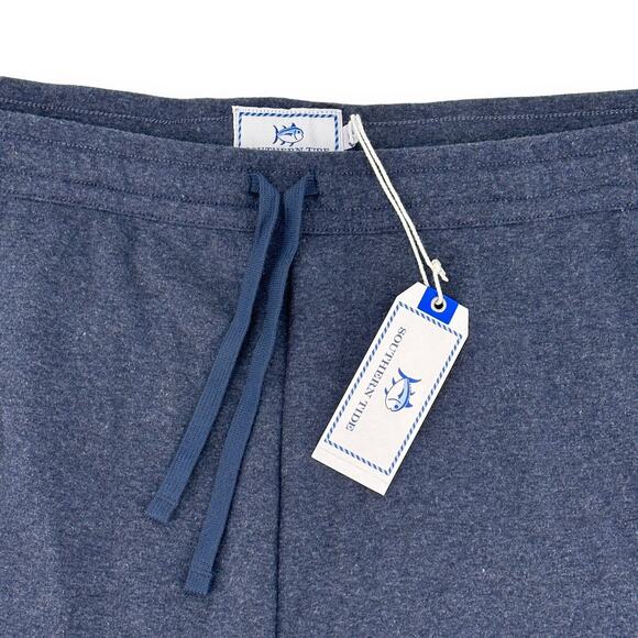 Southern Tide Backrush Heather Navy Blue Lounge Shorts Mens Size XXL Pull On - Picture 2 of 6